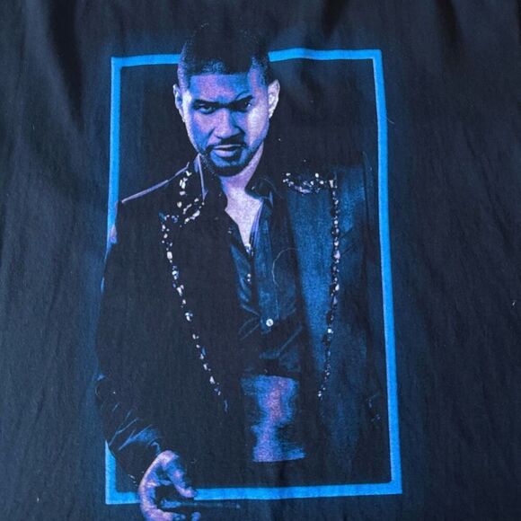Usher Las Vegas Residency 2023 Black Concert Shirt Size Large R&B Hip Hop Modern - Picture 2 of 4